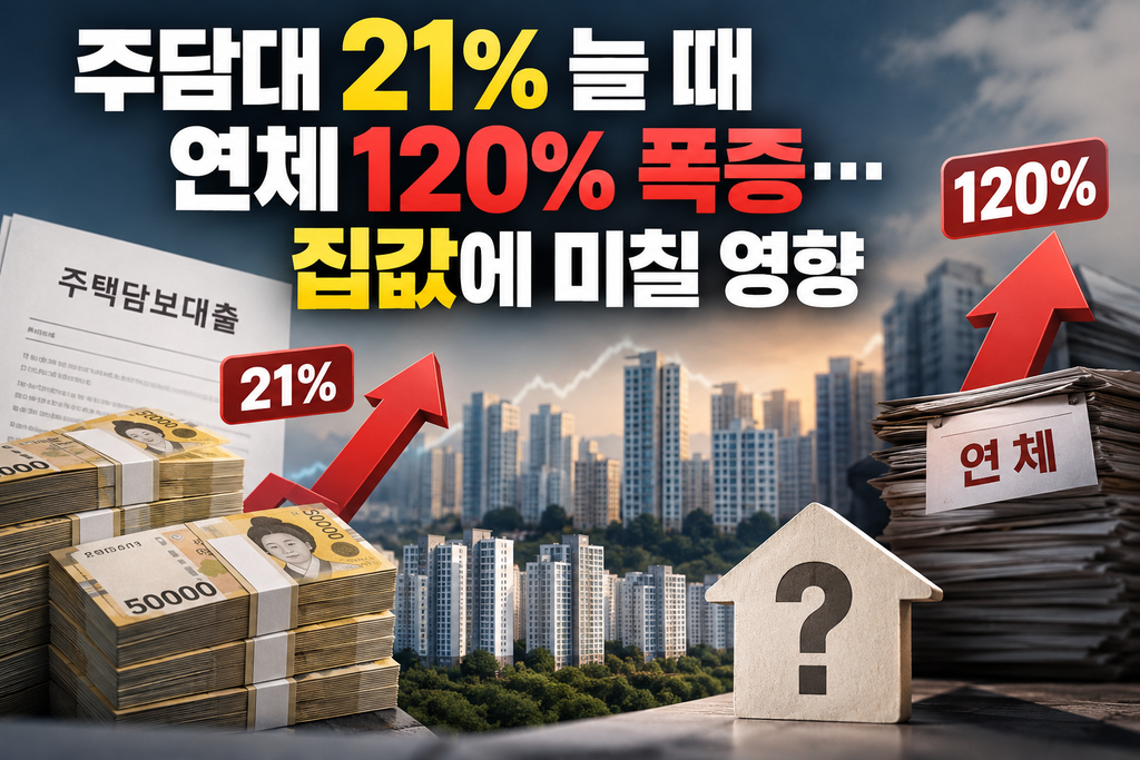 주담대 21% 연체 120% 폭증